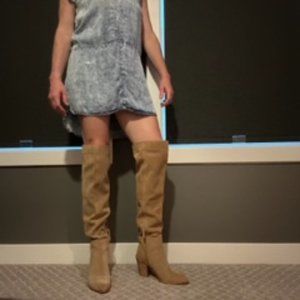 Treasure & Bond Shoes Treasure & Bond Heidi Over The Knee Boot Brown Caramel